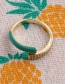 Fashion White Copper Inlaid Zirconium Geometric Open Ring