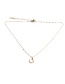 Fashion 1# Stainless Steel Geometric Horseshoe Necklace