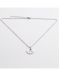 Fashion Rigid Color+o Sub-chain Stainless Steel Glossy Round Gesture Necklace