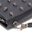 Fashion Black Skull Long Zipper Wallet