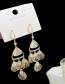 Fashion Gold Color Alloy Opal Fan-shaped Tassel Earrings