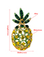 Fashion Pineapple Alloy Inlaid Rhinestone Dripping Pineapple Brooch