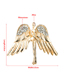 Fashion Gold Color Alloy Plating Wings Brooch