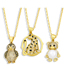 Fashion Little Bear Bronze Diamond Penguin Elephant Leopard Bear Necklace