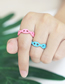 Fashion Turquoise Copper Hollow Open Ring