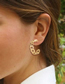Fashion Gold Color Metal Chain Hollow C-shaped Earrings