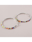Fashion Color Colorful Rice Beads Ring Earrings