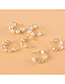 Fashion Oval Pearl C-shaped Earrings