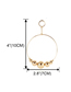 Fashion Gold Color Alloy Geometric Ring Ear Ring