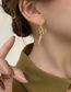 Fashion Gold Color Alloy Scissors Love Earrings