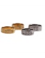 Fashion Steel Color Stainless Steel Frosted Wide Brim Ring