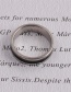 Fashion Steel Color Titanium Steel Ring Ring