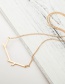 Fashion Gold Color Irregular Branch Necklace