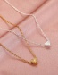 Silver Color Copper Geometric Love Necklace