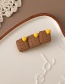 Square Clay Bear Biscuit Hairpin