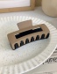 White+coffee Resin Color-blocking Matte Paint Finish Gripper