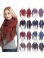Fashion 04#red Polyester Bristle Color-blocking Triangle Scarf