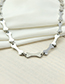 Fashion Silver Stainless Steel Bone Necklace