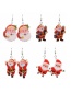 Fashion Santa Claus 3 Acrylic Santa Earrings