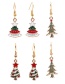 Fashion Christmas Tree 2 Alloy Oil Drop Christmas Tree Earrings