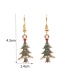 Fashion Christmas Tree 1 Alloy Oil Drop Christmas Tree Earrings