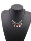 Fashion Santa Claus Christmas Santa Agate Bead Necklace