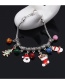 Fashion Santa Claus Lobster Clasp Christmas Agate Beaded Bracelet