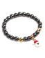 Fashion Gold Coloren Deer Magnetic Beaded Christmas Snowflake Five-pointed Star Snowman Bracelet