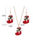 Fashion Christmas Sock Necklace Alloy Drip Oil Christmas Sock Necklace