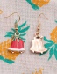 Fashion Christmas Bell Earrings And Necklace Set Alloy Dripping Christmas Bells And Earrings Necklace Set