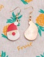Fashion Christmas Hat Snowman Earrings Alloy Painted Oil Christmas Snowman Earrings