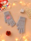Fashion Mountain Blue Fabric Plush Cat Claw Fingerless Touch Screen Gloves