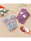 Fashion Fuchsia Fabric Plush Cat Claw Fingerless Touch Screen Gloves
