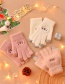 Fashion White Fabric Plush Bear Touch Screen Gloves