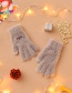 Fashion Pink Fabric Plush Cat Touch Screen Gloves
