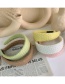 White Wool Knit Broad-brimmed Headband