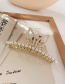 Gold Color Color Pearl Bunny Ear Clamp