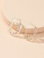 Fashion Transparent White Acrylic Ring Ear Studs