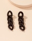 Fashion Brown Acrylic Chain Earrings
