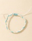 Fashion Blue Colorful Cord Braided Anklet