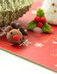 Fashion Deer Head + Bell Asymmetrical Stud Earrings In Soft Pottery Christmas Bell Gift Box For The Elderly