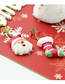 Fashion Cabin Asymmetrical Stud Earrings For The Elderly In Soft Pottery Christmas Hut