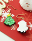 Fashion Santa Avatar Alloy Santa Christmas Tree Asymmetrical Earrings