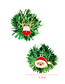 Fashion Deer Head Alloy Drop Oil Green Ribbon Christmas Asymmetrical Earrings