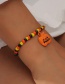 Fashion Pumpkin Hat Halloween Pumpkin Rice Beads Beaded Bracelet