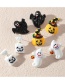 Fashion Candy Halloween Simulation Plastic Grimace Pumpkin Grim Reaper Ghost Festival Stud Earrings