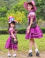 Fashion Purple Children Halloween Lace Dress