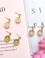 Fashion Pink Alloy Chrysanthemum Stud Earrings