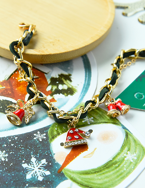 Fashion Snowflake Alloy Chain Christmas Bracelet