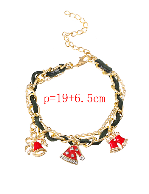 Fashion Bells Alloy Chain Christmas Bracelet